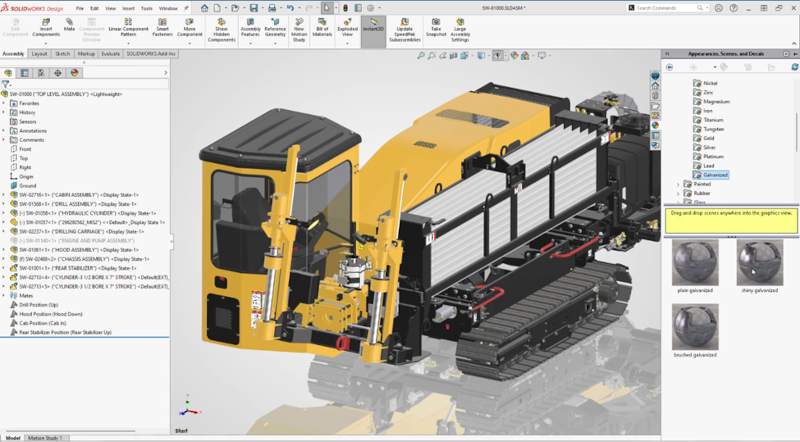 DSPBR Rendering Integration in SOLIDWORKS